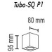 Точечный светильник Tubo Tubo8 SQ P1 19 TopDecor