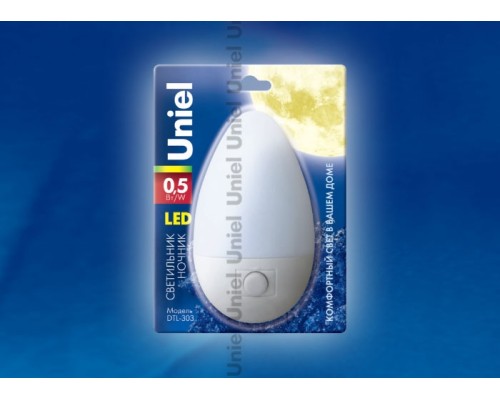 Ночник DTL-303-Овал/White/3LED/0,5W Uniel Ночник DTL-303-Овал/White/3LED/0,5W Uniel