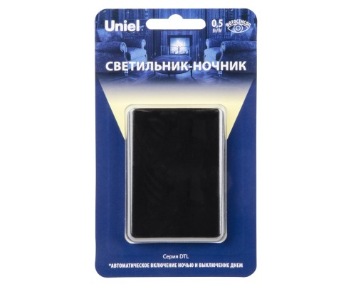 Ночник  DTL-320 Прямоугольник/Black/Sensor Uniel