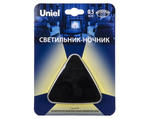 Ночник  DTL-320 Треугольник/Black/Sensor Uniel