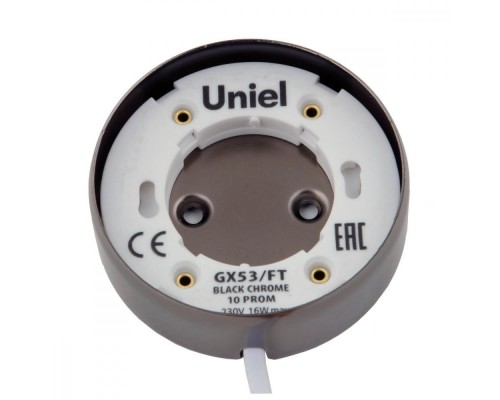 Точечный светильник GX53/FT BLACK CHROME 10 PROM Uniel Точечный светильник GX53/FT BLACK CHROME 10 PROM Uniel