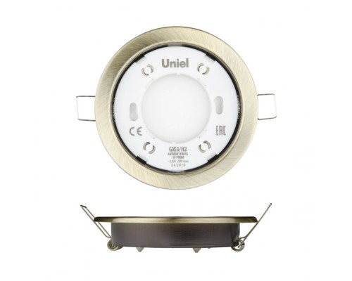 Точечный светильник GX53/H2 ANTIQUE BRASS 10 PROM Uniel Точечный светильник GX53/H2 ANTIQUE BRASS 10 PROM Uniel