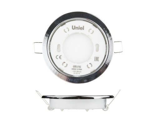 Точечный светильник GX53/H2 CHROME 10 PROM Uniel Точечный светильник GX53/H2 CHROME 10 PROM Uniel