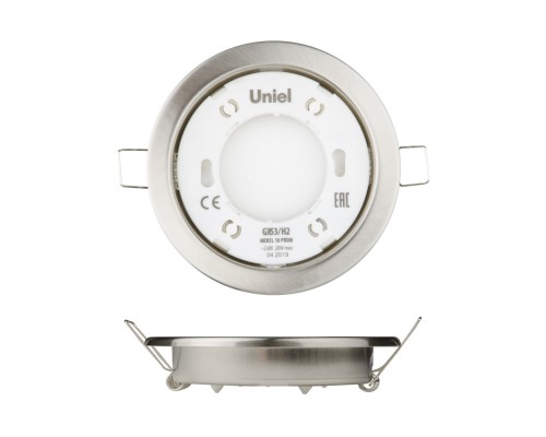 Точечный светильник GX53/H2 NICKEL 10 PROM Uniel Точечный светильник GX53/H2 NICKEL 10 PROM Uniel