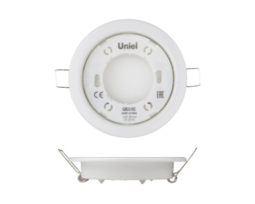 Точечный светильник GX53/H2 WHITE 10 PROM Uniel Точечный светильник GX53/H2 WHITE 10 PROM Uniel