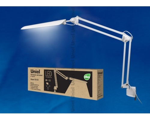 Офисная настольная лампа  TLD-524 White/LED/500Lm/4500K/Dimmer Uniel