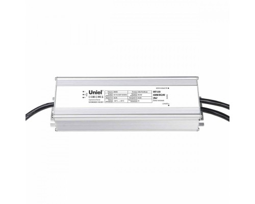 Блок питания ULF-L52 UET-L50 400W/DC24V IP67 Uniel Блок питания ULF-L52 UET-L50 400W/DC24V IP67 Uniel