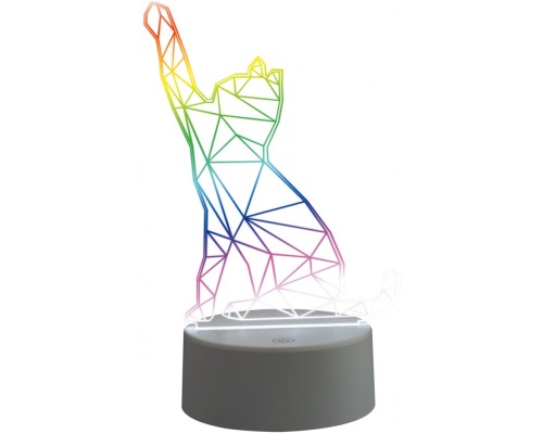 Интерьерная настольная лампа ULI-M501 RGB/3AAA CATTY/WHITE Uniel Интерьерная настольная лампа ULI-M501 RGB/3AAA CATTY/WHITE Uniel