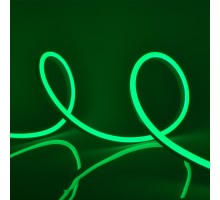 Светодиодная лента Neon ULS-N11-2835-120LED/m-8mm-IP67-DC24V-10W/m-15M-GREEN катушка в герметичной упаковке Uniel
