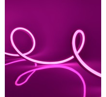 Светодиодная лента Neon ULS-N11-2835-120LED/m-8mm-IP67-DC24V-10W/m-15M-PINK катушка в герметичной упаковке Uniel