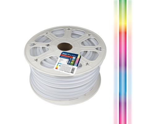 Светодиодная лента ULS-N22-5050-80LED/m-8mm-IP67-220V-10W/m-50M-RGB бобина Uniel Светодиодная лента ULS-N22-5050-80LED/m-8mm-IP67-220V-10W/m-50M-RGB бобина Uniel