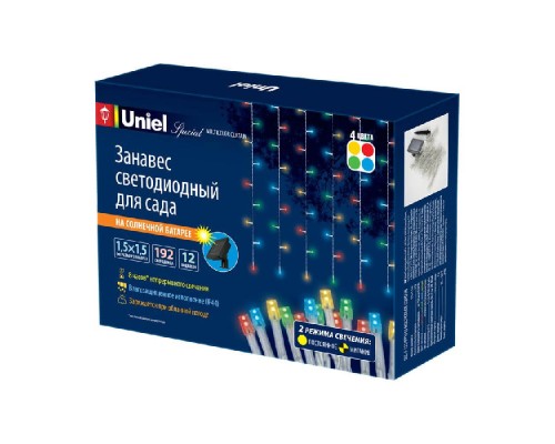 Грунтовый светильник USL-S-132/PT1515 MULTICOLOR CURTAIN Uniel Грунтовый светильник USL-S-132/PT1515 MULTICOLOR CURTAIN Uniel