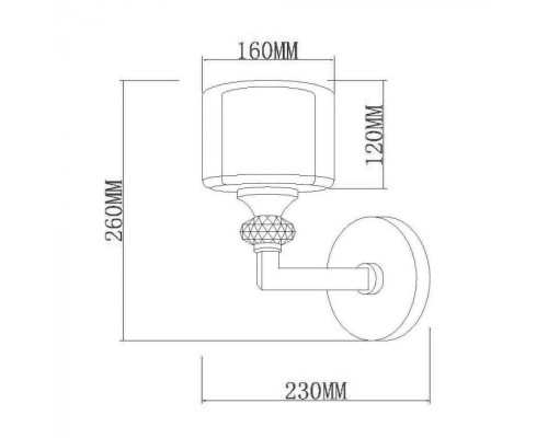 Бра Lotus VL1054W01 Vele Luce