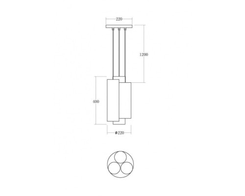 Подвесной светильник Miele VL2092P03 Vele Luce