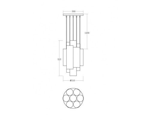 Подвесной светильник Miele VL2093P07 Vele Luce Подвесной светильник Miele VL2093P07 Vele Luce