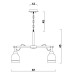 Подвесная люстра Calma VL2122L06 Vele Luce