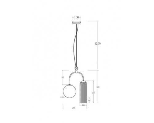 Подвесной светильник Creativo VL2135P02 Vele Luce Подвесной светильник Creativo VL2135P02 Vele Luce