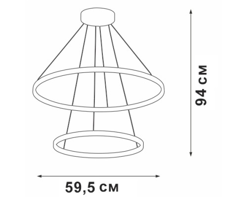 Подвесной светильник V04600-93/2S Vitaluce Подвесной светильник V04600-93/2S Vitaluce
