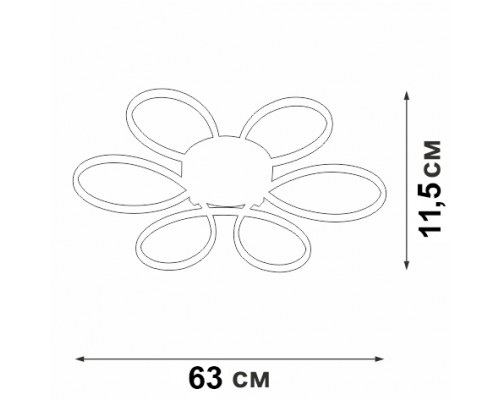Потолочная люстра  V04618-13/6PL Vitaluce