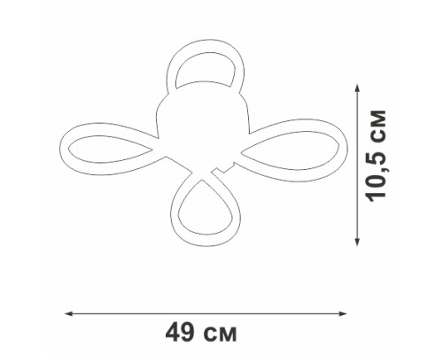 Потолочная люстра  V04646-03/4PL Vitaluce