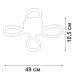 Потолочная люстра  V04646-03/4PL Vitaluce