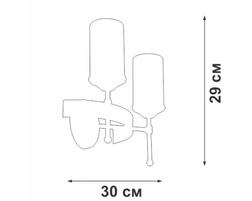 Бра V1813-7/2A Vitaluce Бра V1813-7/2A Vitaluce