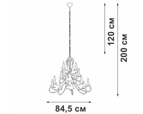 Подвесная люстра V1859-1/16 Vitaluce Подвесная люстра V1859-1/16 Vitaluce
