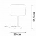 Интерьерная настольная лампа V2884-8/1L Vitaluce