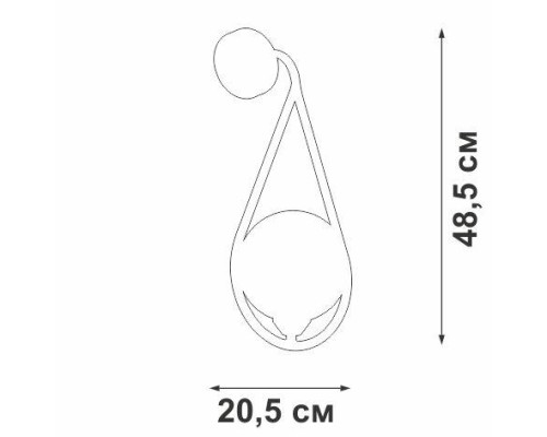 Бра V2933 V2933-1/1A Vitaluce Бра V2933 V2933-1/1A Vitaluce