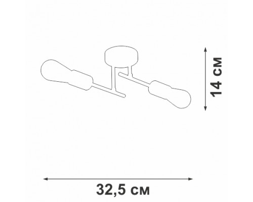 Потолочная люстра V3006-1/2PL Vitaluce Потолочная люстра V3006-1/2PL Vitaluce