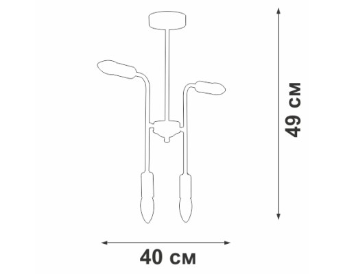 Потолочная люстра V3022-1/4PL Vitaluce Потолочная люстра V3022-1/4PL Vitaluce