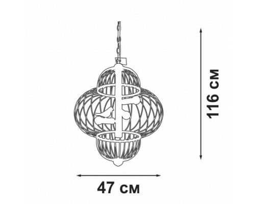 Подвесная люстра V3061-8/3 Vitaluce Подвесная люстра V3061-8/3 Vitaluce