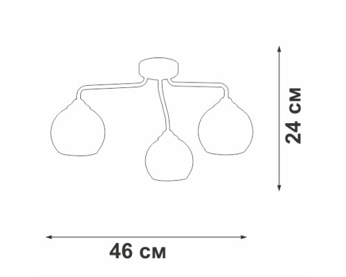 Потолочная люстра V3096-9/3PL Vitaluce Потолочная люстра V3096-9/3PL Vitaluce