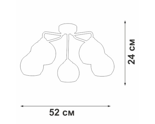Потолочная люстра V3096-9/5PL Vitaluce Потолочная люстра V3096-9/5PL Vitaluce