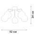 Потолочная люстра V3096-9/5PL Vitaluce