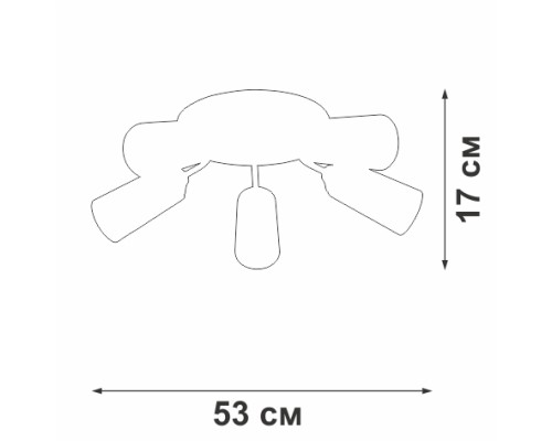 Потолочная люстра V3762-0/5PL Vitaluce Потолочная люстра V3762-0/5PL Vitaluce