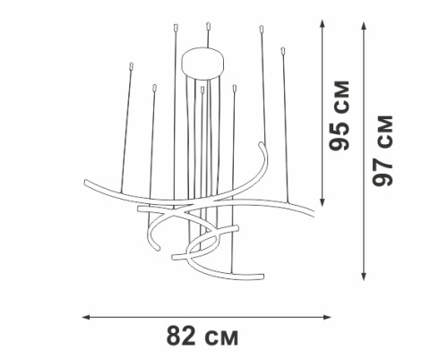 Подвесной светильник V3777-0/4S Vitaluce Подвесной светильник V3777-0/4S Vitaluce