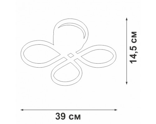 Потолочная люстра  V3778-1/4PL Vitaluce