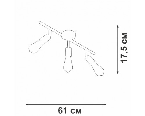 Потолочная люстра V3796-1/3PL Vitaluce Потолочная люстра V3796-1/3PL Vitaluce