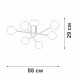 Потолочная люстра V3931-1/6PL Vitaluce