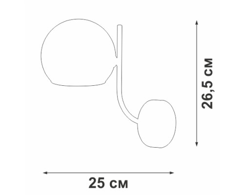 Бра  V3949-1/1A Vitaluce