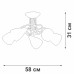 Потолочная люстра V3955-0/5PL Vitaluce