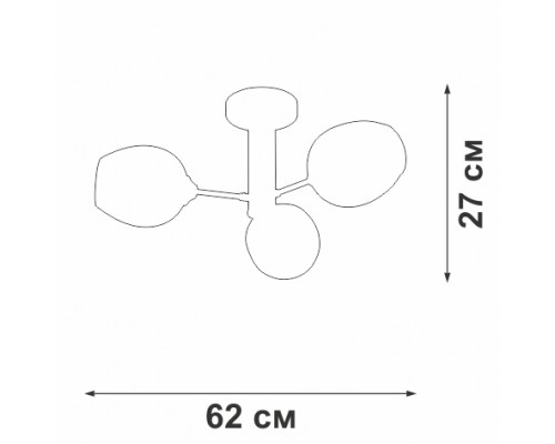 Потолочная люстра V3956-8/3PL Vitaluce Потолочная люстра V3956-8/3PL Vitaluce