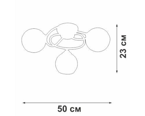 Потолочная люстра V3959-0/3PL Vitaluce Потолочная люстра V3959-0/3PL Vitaluce