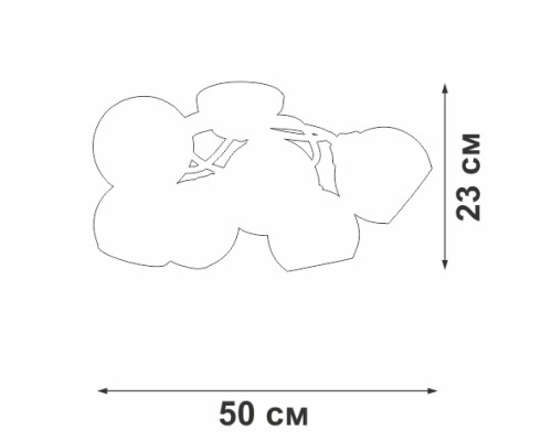 Потолочная люстра V3959-0/6PL Vitaluce Потолочная люстра V3959-0/6PL Vitaluce