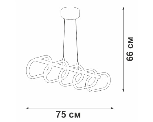 Подвесной светильник V3965-0/5S Vitaluce Подвесной светильник V3965-0/5S Vitaluce