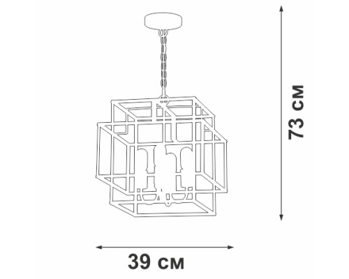 Подвесная люстра V3980-1/4 Vitaluce Подвесная люстра V3980-1/4 Vitaluce