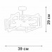 Потолочная люстра V3981-1/4PL Vitaluce