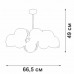 Потолочная люстра V4003-1/8PL Vitaluce
