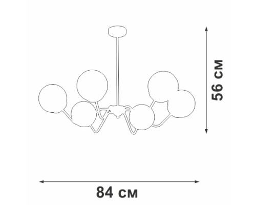 Потолочная люстра V42740-8/6PL Vitaluce Потолочная люстра V42740-8/6PL Vitaluce